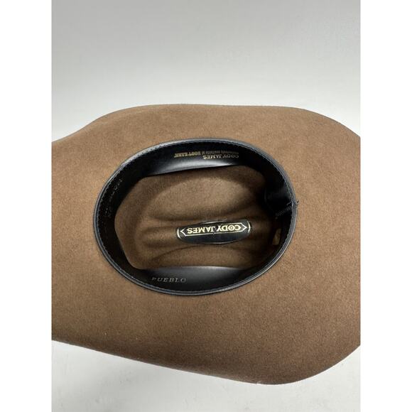 CODY JAMES 2X WOOL FELT WESTERN HAT Brown Men's Size 7 1/4 Made in USA - Picture 4 of 11